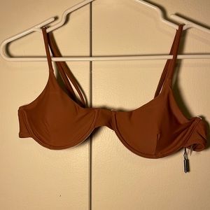 Brown bathing suit top, with padding